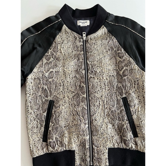 ZADIG & VOLTAIRE Billy Snake Bomber Jacket - Picture 3 of 8